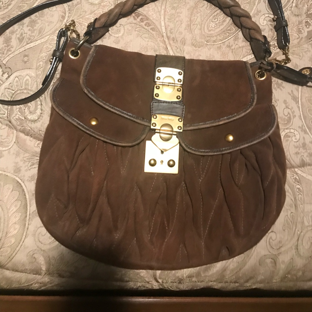 Miu Miu original suede handbag